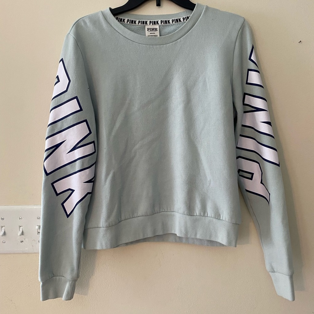 victoria secret shirt, medium size color light blue